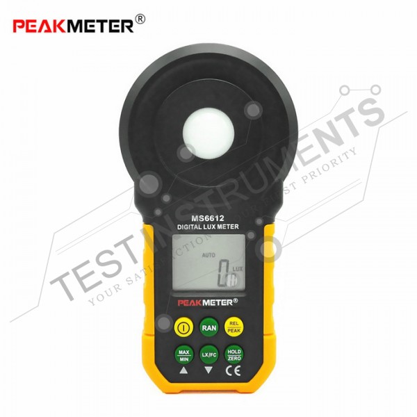 MS6612 Peak Meter Multi Functional Digital Lux meter